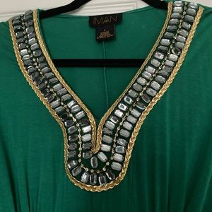 IMAN Embellished Maxi Dress